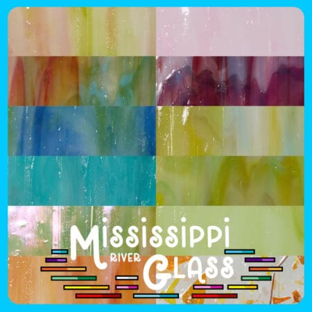 NIEUW IN NL Mississippi River glass